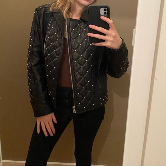 Karl Lagerfeld Paris leather jacket - Picture 4 of 8